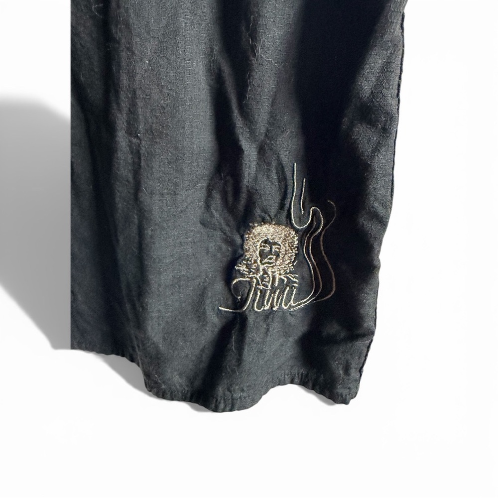 Jimi Hendrix Experience Purple Label Embroidered Button-Up Shirt Size L Black - Picture 5 of 6